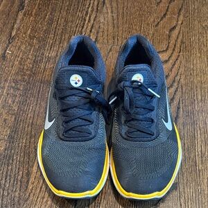 Nike Black and Yellow Athletic Shoes Steelers